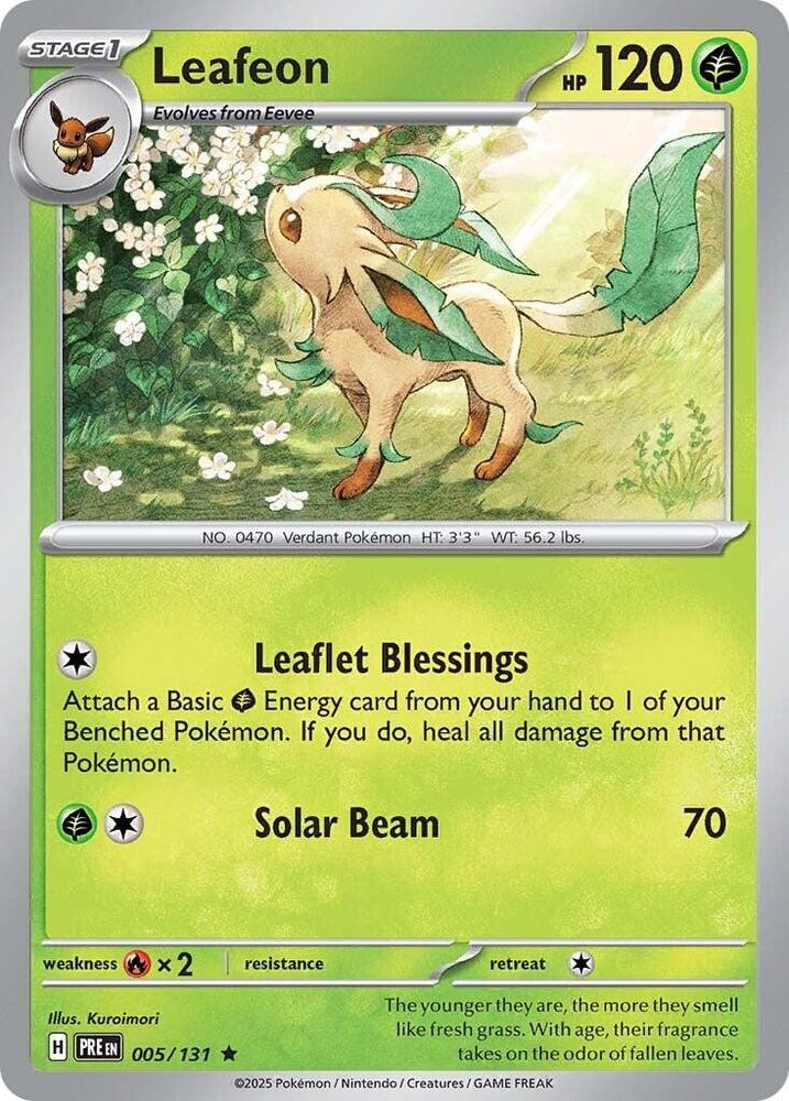 Leafeon 005/131 Rare SV: Prismatic Evolutions NM