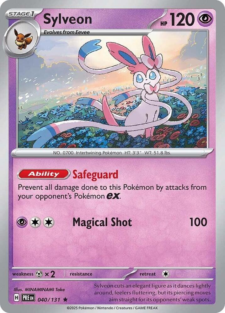 Sylveon 040/131 Rare SV: Prismatic Evolutions NM