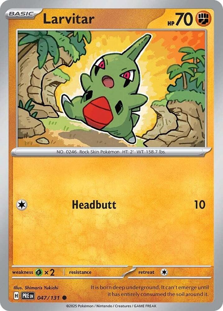 Larvitar 047/131 Common SV: Prismatic Evolutions NM
