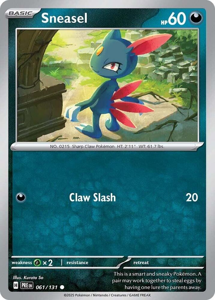 Sneasel 061/131 Common SV: Prismatic Evolutions NM