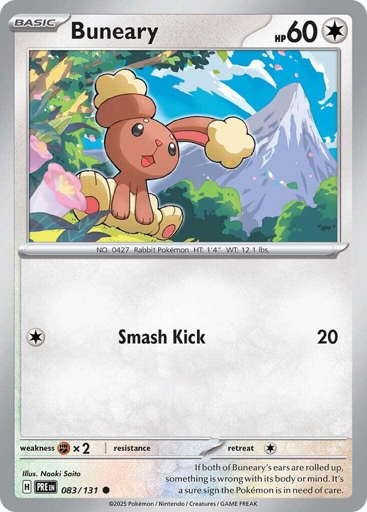 Buneary 083/131 Common SV: Prismatic Evolutions NM
