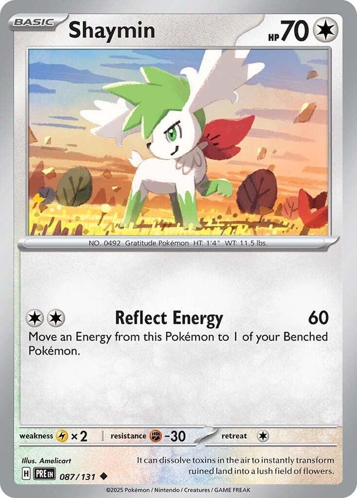 Shaymin 087/131 Uncommon SV: Prismatic Evolutions NM