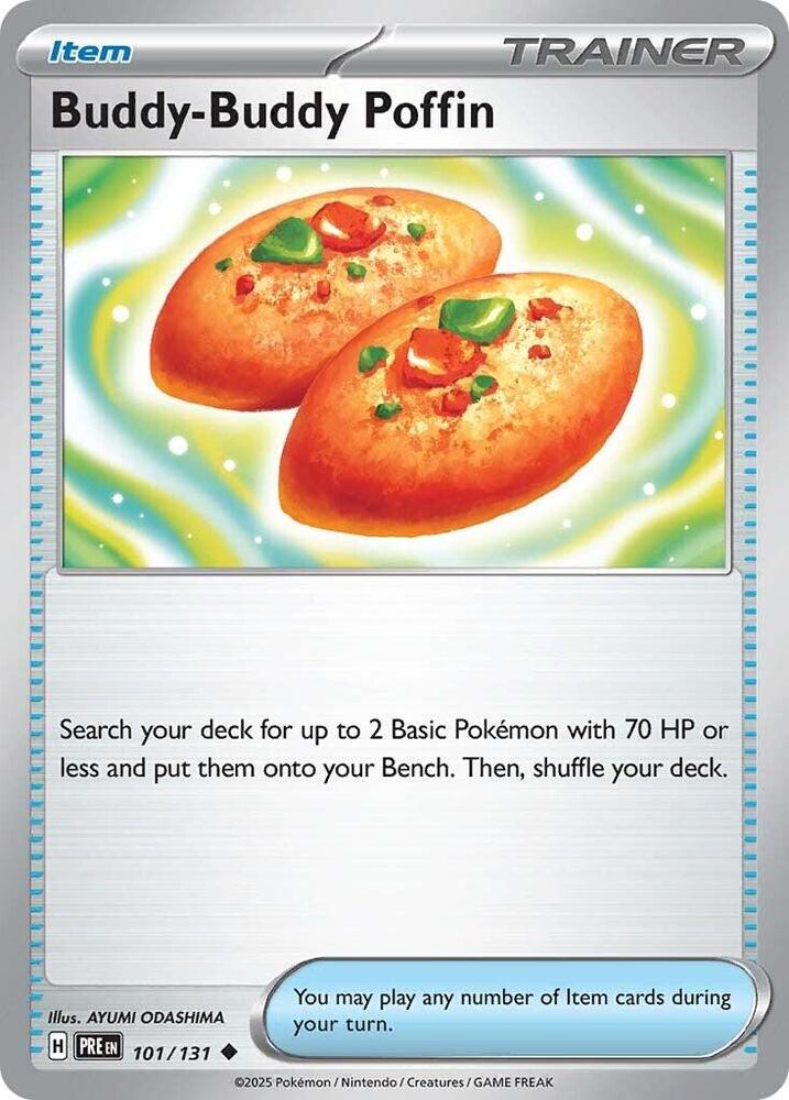 Buddy-Buddy Poffin 101/131 Uncommon SV: Prismatic Evolutions NM