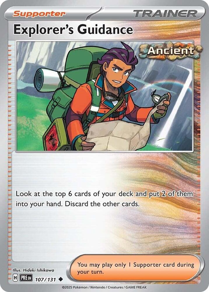 Explorer's Guidance 107/131 Uncommon SV: Prismatic Evolutions NM