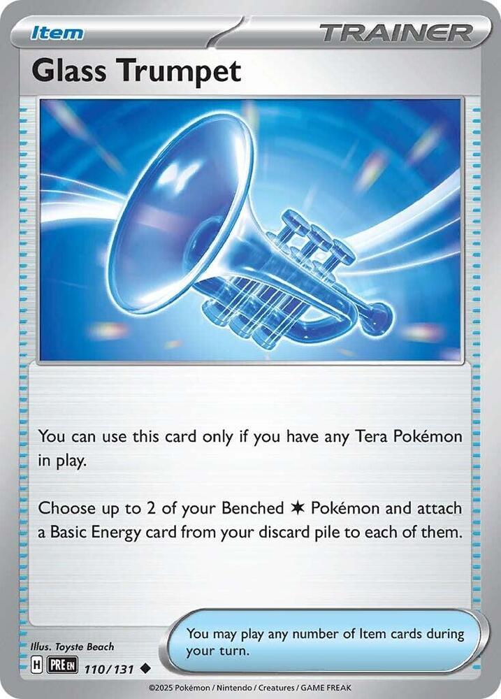 Glass Trumpet 110/131 Uncommon SV: Prismatic Evolutions NM