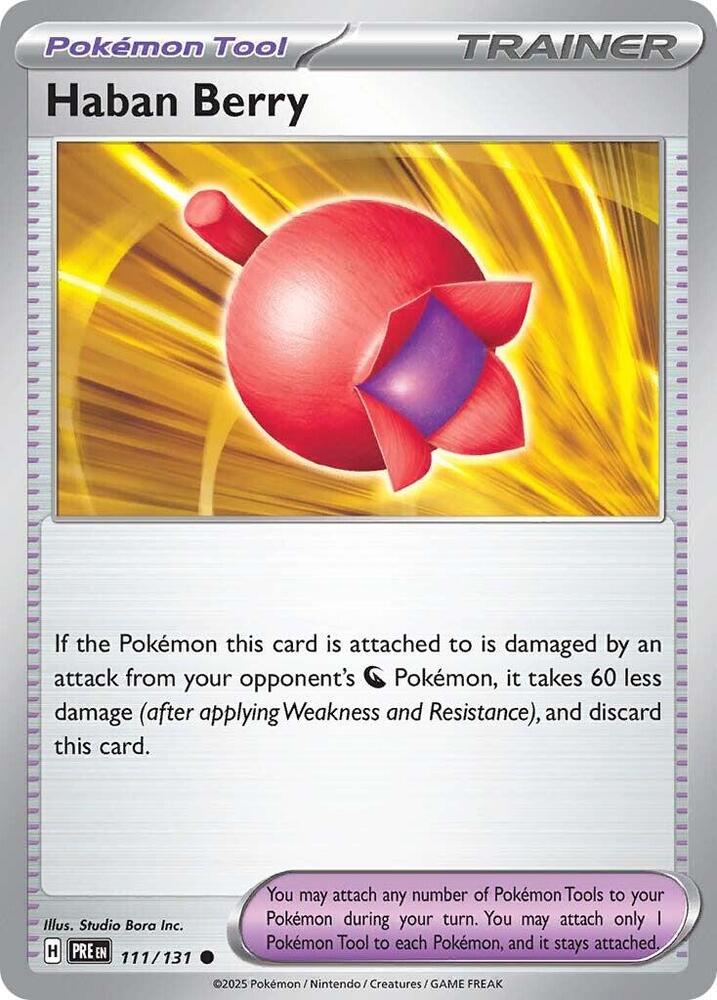 Haban Berry 111/131 Common SV: Prismatic Evolutions NM