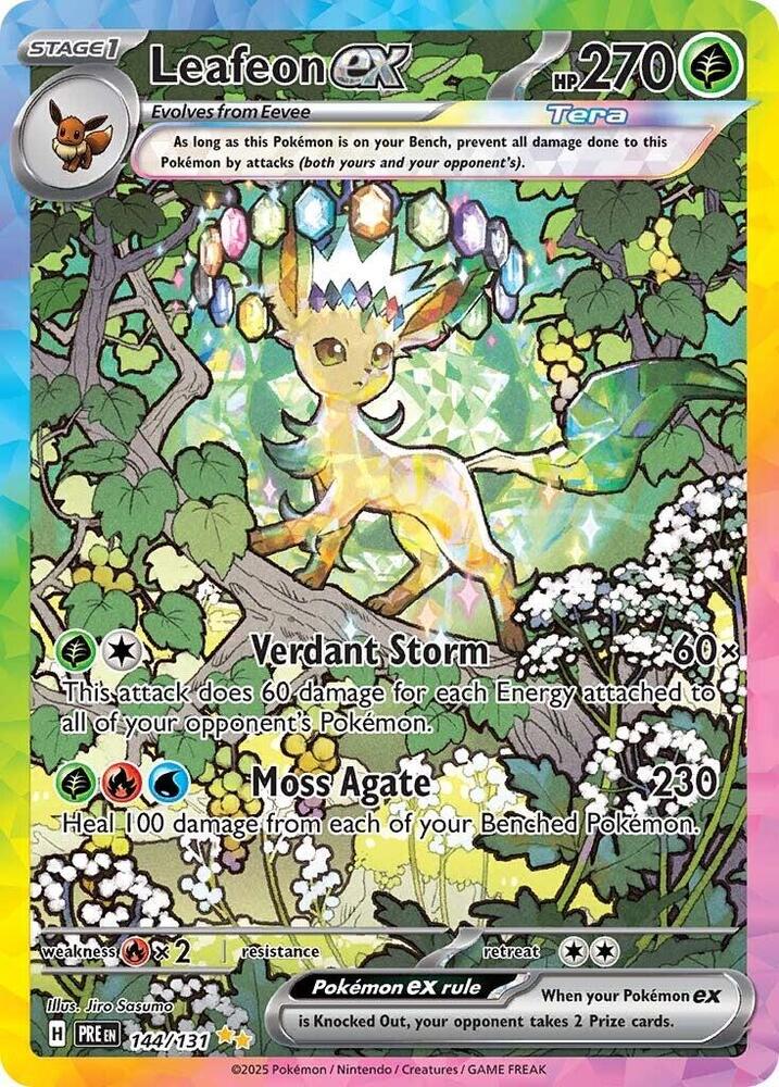 Leafeon ex 144/131 Special Illustration Rare SV: Prismatic Evolutions NM