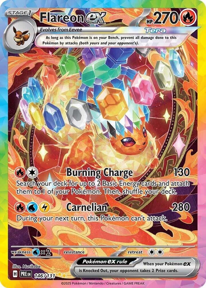 Flareon ex 146/131 Special Illustration Rare SV: Prismatic Evolutions NM