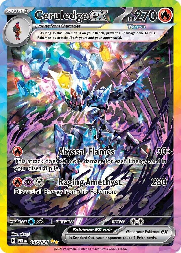 Ceruledge ex 147/131 Special Illustration Rare SV: Prismatic Evolutions NM