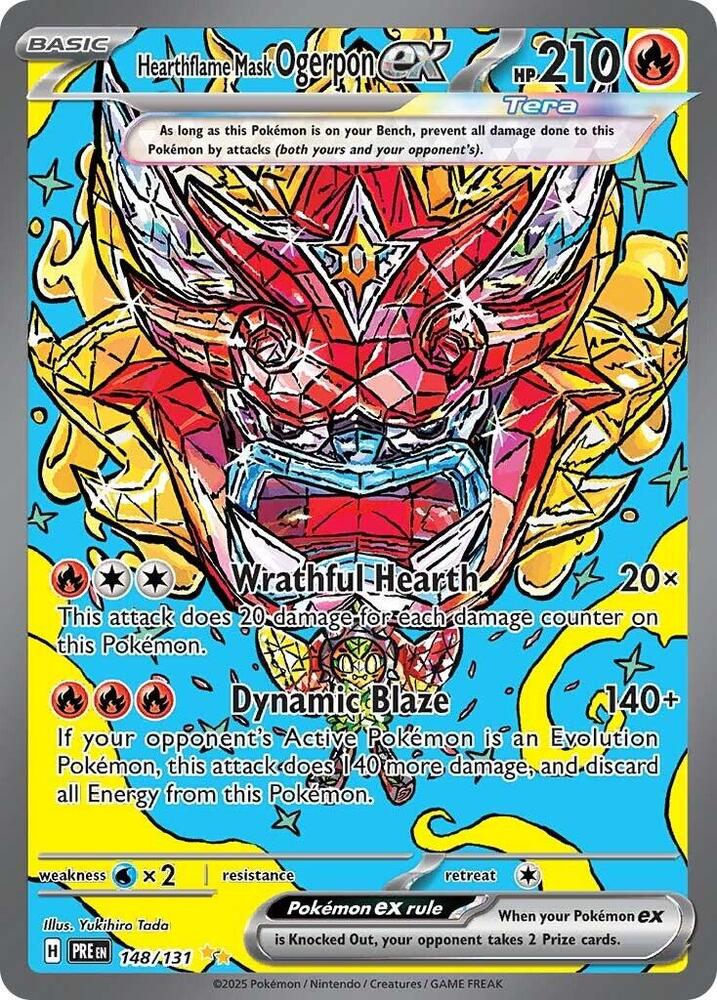Hearthflame Mask Ogerpon ex 148/131 Special Illustration Rare SV: Prismatic Evol
