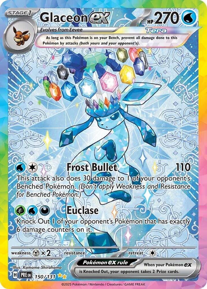Glaceon ex 150/131 Special Illustration Rare SV: Prismatic Evolutions NM