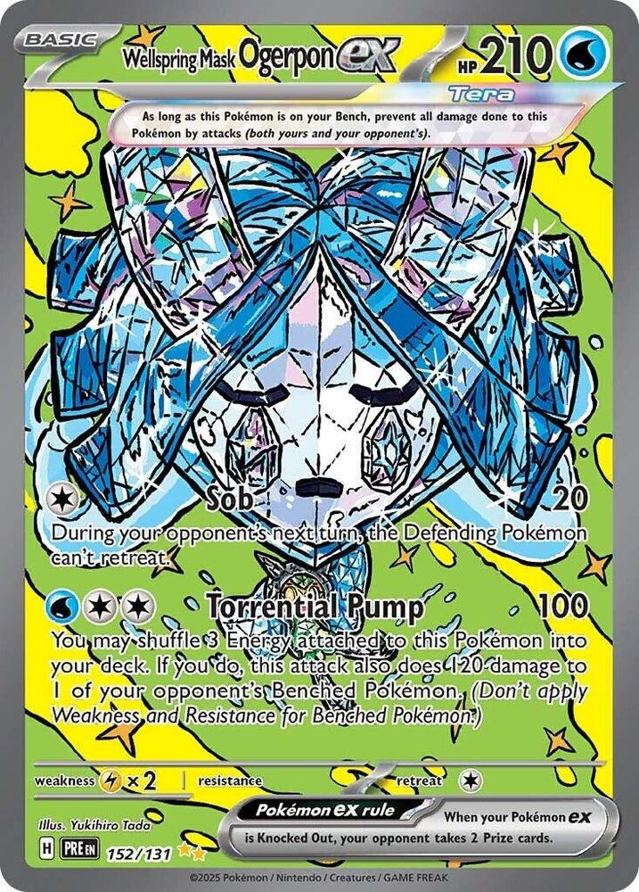 Wellspring Mask Ogerpon ex 152/131 Special Illustration Rare SV: Prismatic Evolu