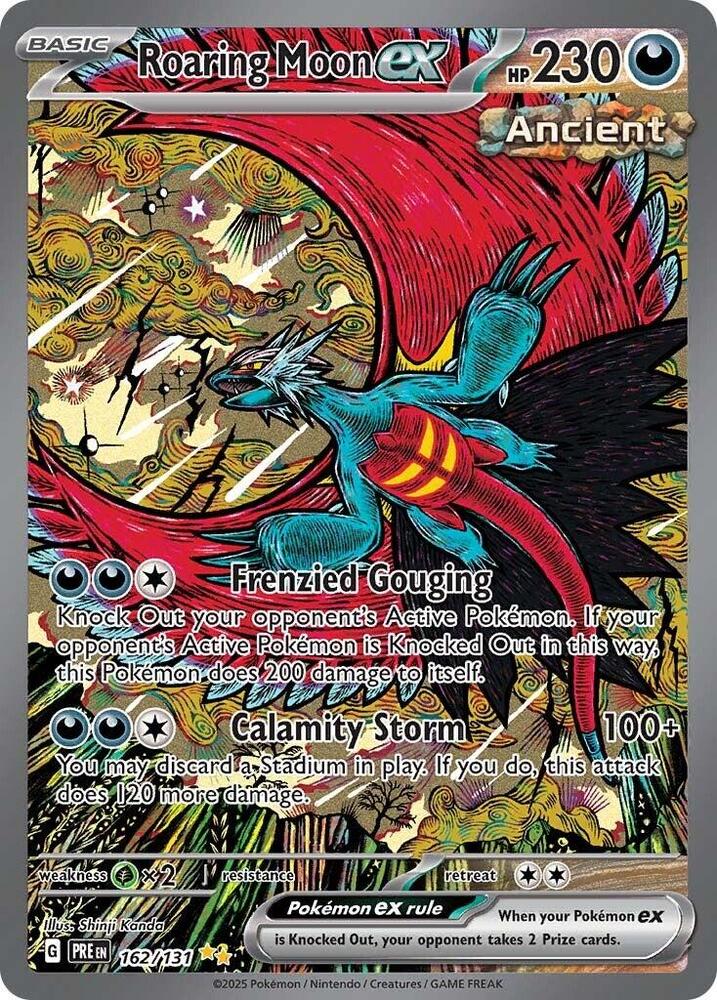 Roaring Moon ex 162/131 Special Illustration Rare SV: Prismatic Evolutions NM