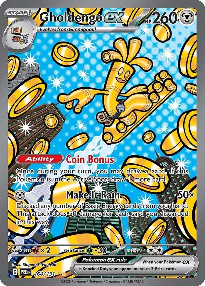 Gholdengo ex 164/131 Special Illustration Rare SV: Prismatic Evolutions NM