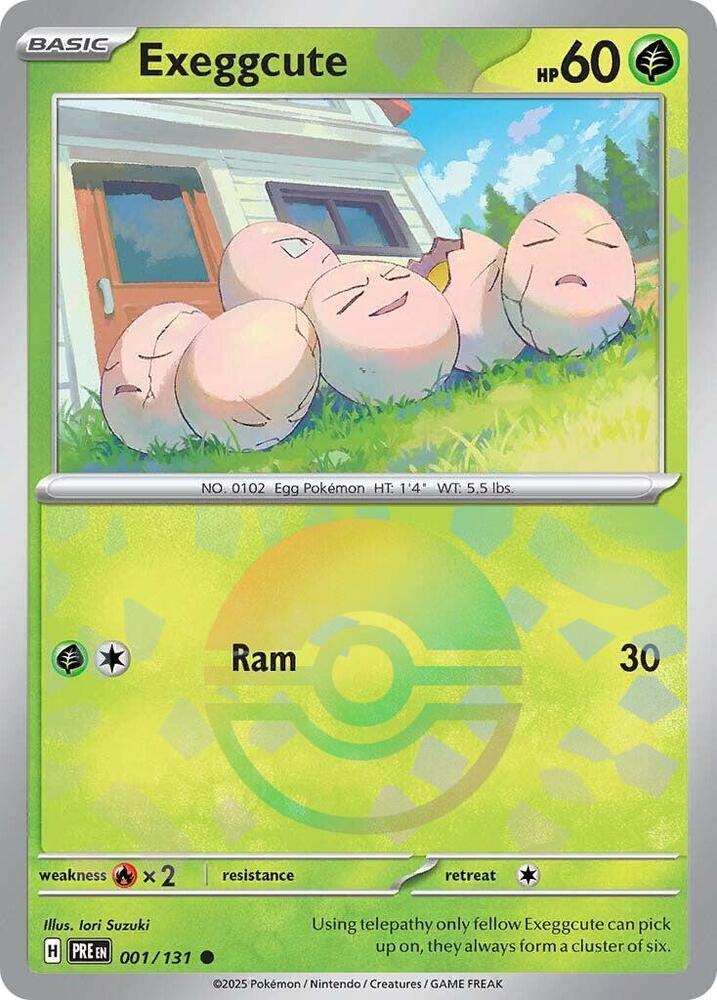 Exeggcute (Poke Ball Pattern) 001/131 Common SV: Prismatic Evolutions NM