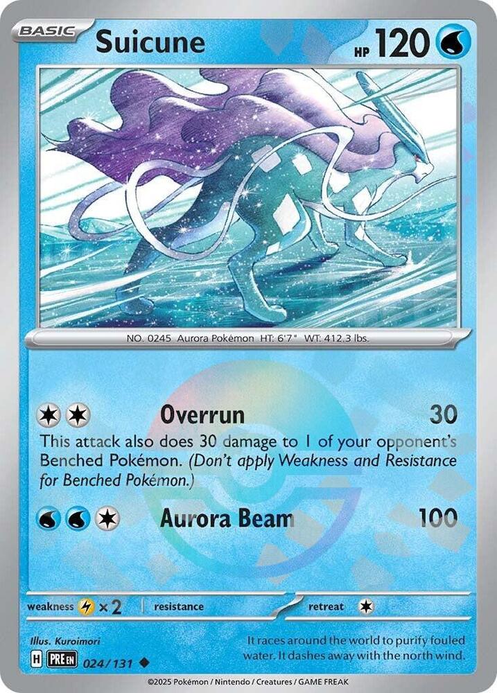 Suicune (Poke Ball Pattern) 024/131 Uncommon SV: Prismatic Evolutions NM