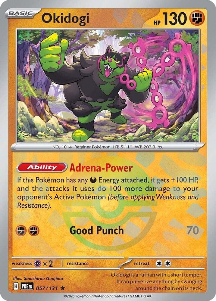 Okidogi (Poke Ball Pattern) 057/131 Rare SV: Prismatic Evolutions NM