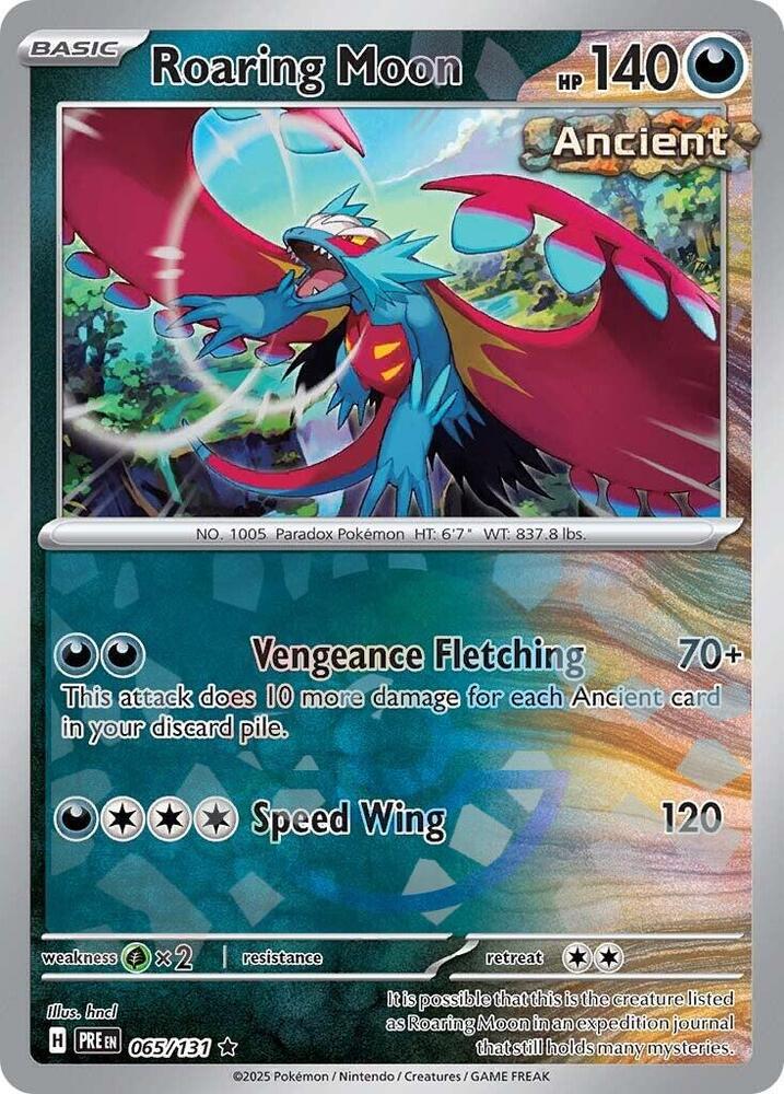 Roaring Moon (Poke Ball Pattern) 065/131 Rare SV: Prismatic Evolutions NM