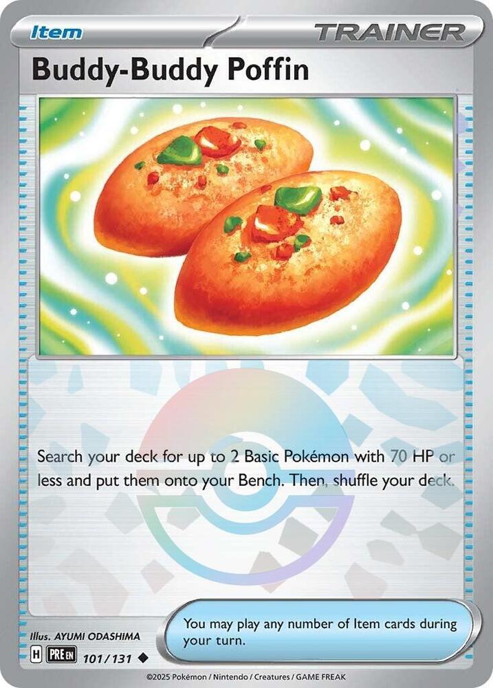 Buddy-Buddy Poffin (Poke Ball Pattern) 101/131 Uncommon SV: Prismatic Evolutions