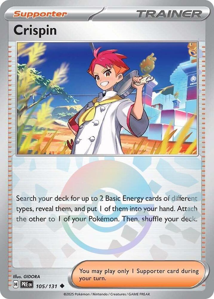 Crispin (Poke Ball Pattern) 105/131 Uncommon SV: Prismatic Evolutions NM