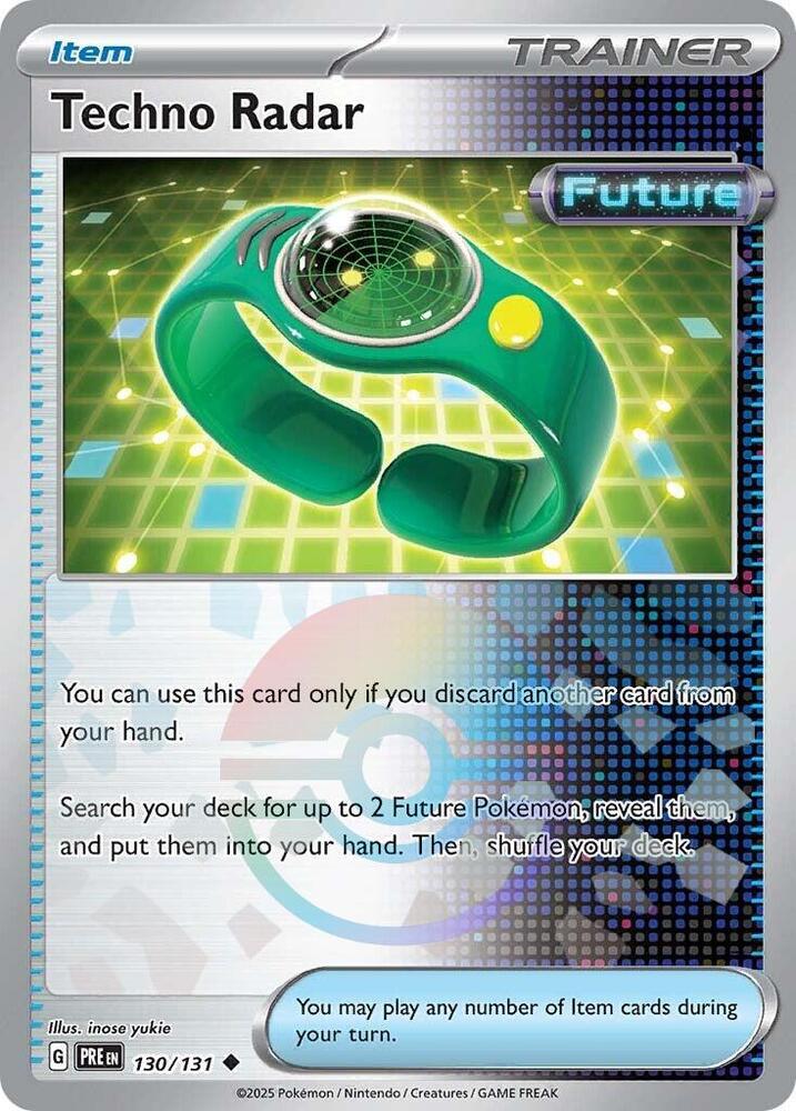 Techno Radar (Poke Ball Pattern) 130/131 Uncommon SV: Prismatic Evolutions NM
