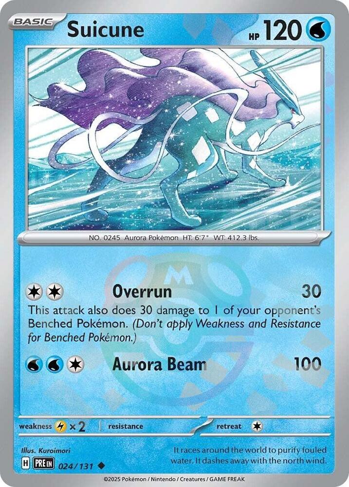 Suicune (Master Ball Pattern) 024/131 Uncommon SV: Prismatic Evolutions NM
