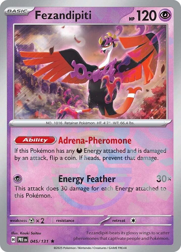 Fezandipiti (Master Ball Pattern) 045/131 Rare SV: Prismatic Evolutions NM