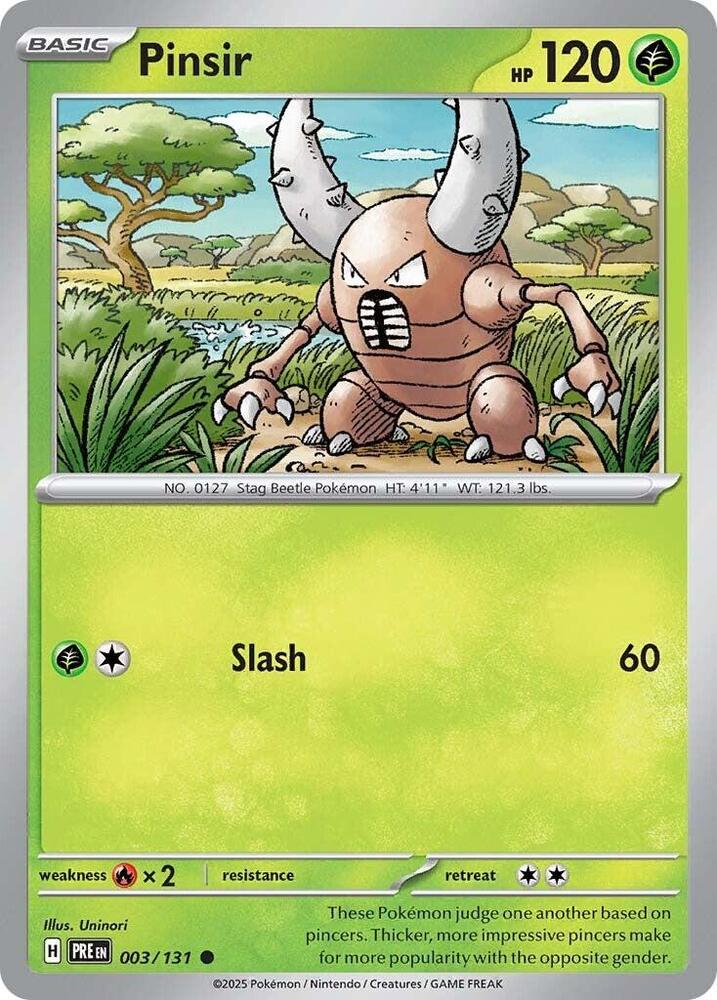 Pinsir 003/131 Common SV: Prismatic Evolutions NM