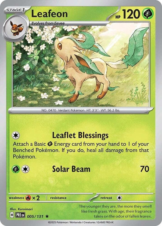 Leafeon 005/131 Rare SV: Prismatic Evolutions NM