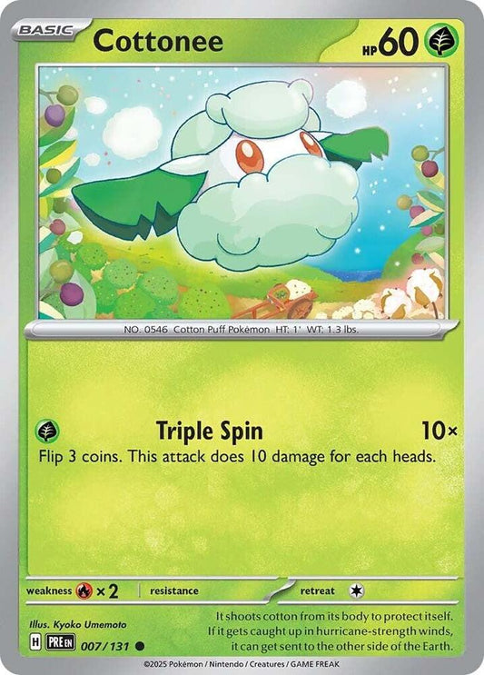 Cottonee 007/131 Common SV: Prismatic Evolutions NM