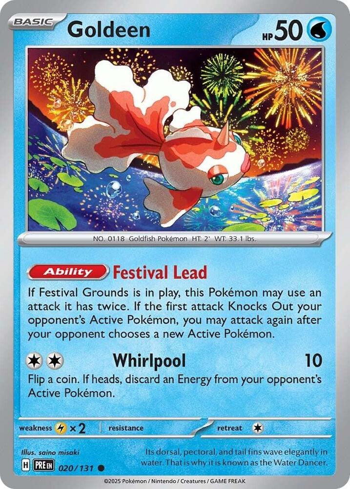 Goldeen 020/131 Common SV: Prismatic Evolutions NM