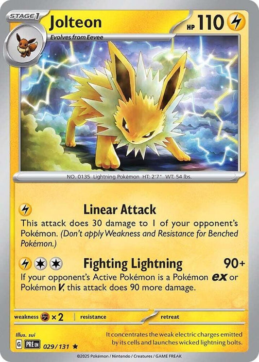 Jolteon 029/131 Rare SV: Prismatic Evolutions NM
