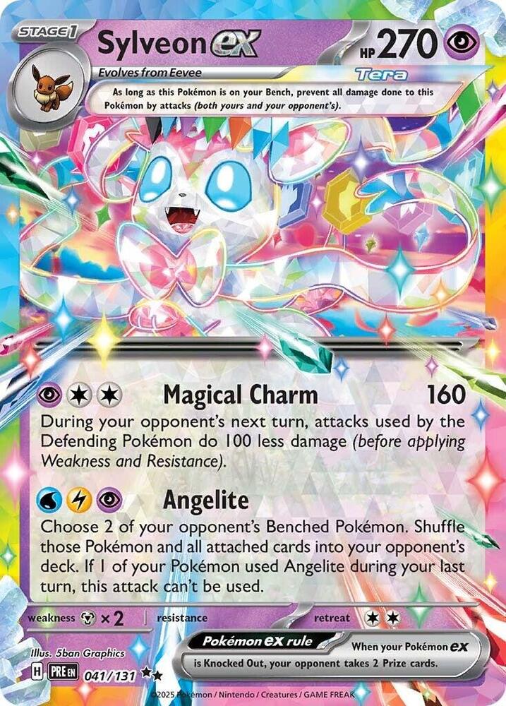 Sylveon ex 041/131 Double Rare SV: Prismatic Evolutions NM