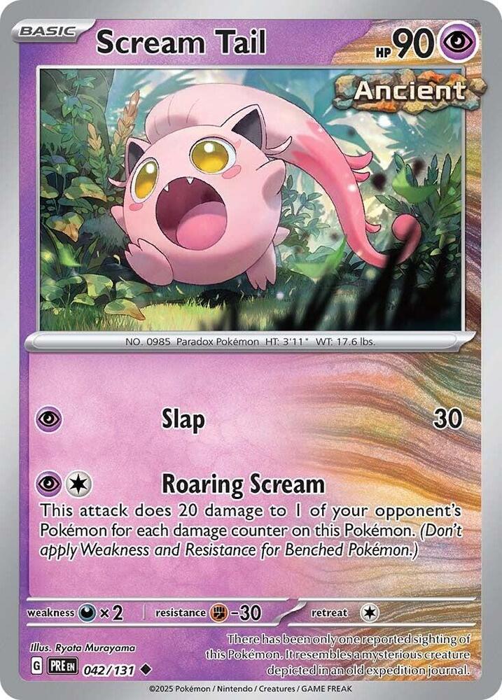 Scream Tail 042/131 Uncommon SV: Prismatic Evolutions NM