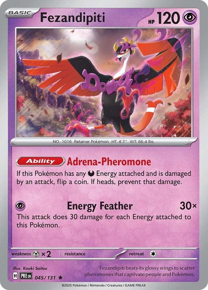 Fezandipiti 045/131 Rare SV: Prismatic Evolutions NM