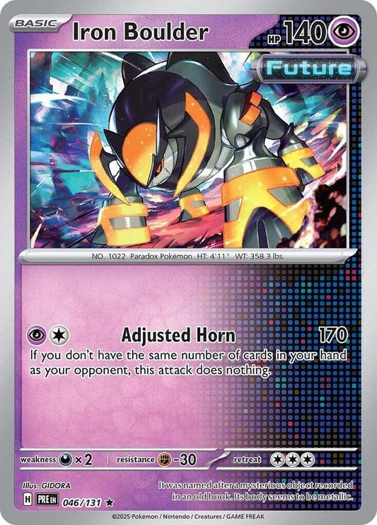 Iron Boulder 046/131 Rare SV: Prismatic Evolutions NM