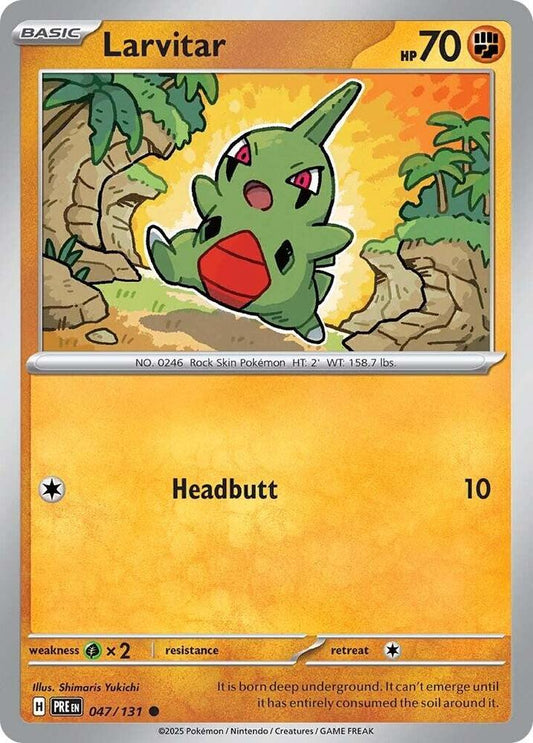 Larvitar 047/131 Common SV: Prismatic Evolutions NM