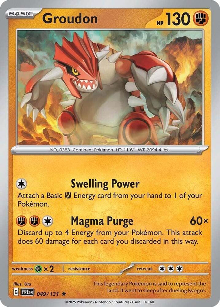 Groudon 049/131 Rare SV: Prismatic Evolutions NM