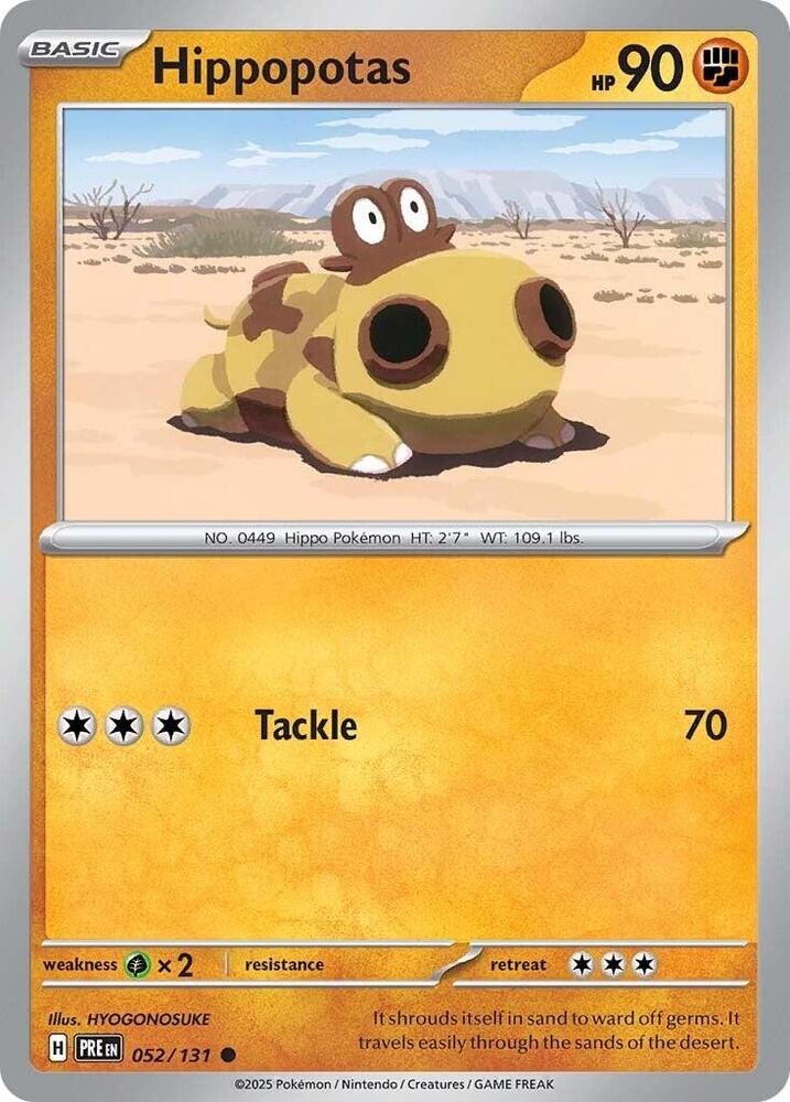 Hippopotas 052/131 Common SV: Prismatic Evolutions NM