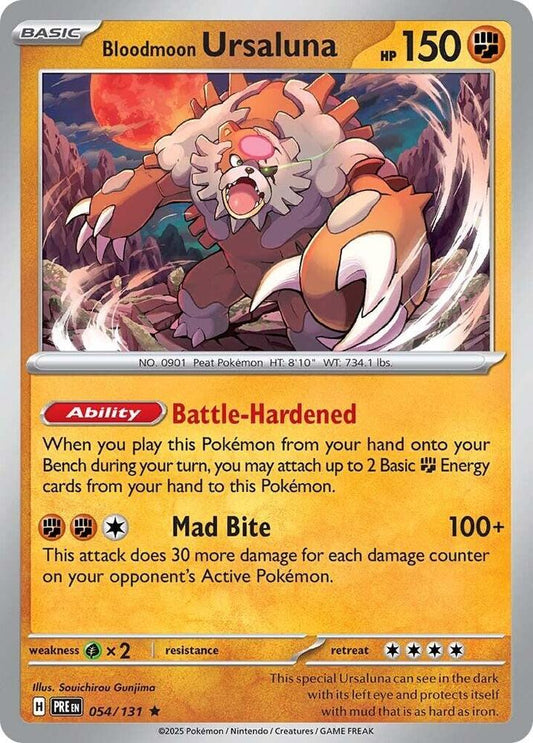 Bloodmoon Ursaluna 054/131 Rare SV: Prismatic Evolutions NM