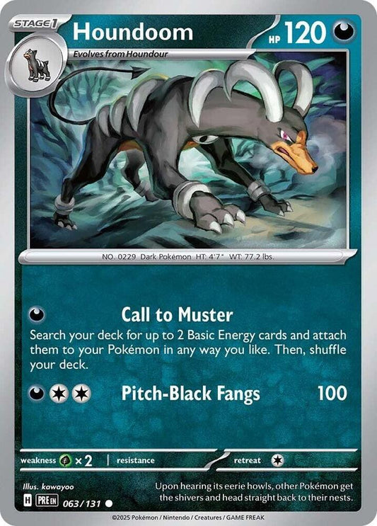 Houndoom 063/131 Common SV: Prismatic Evolutions NM