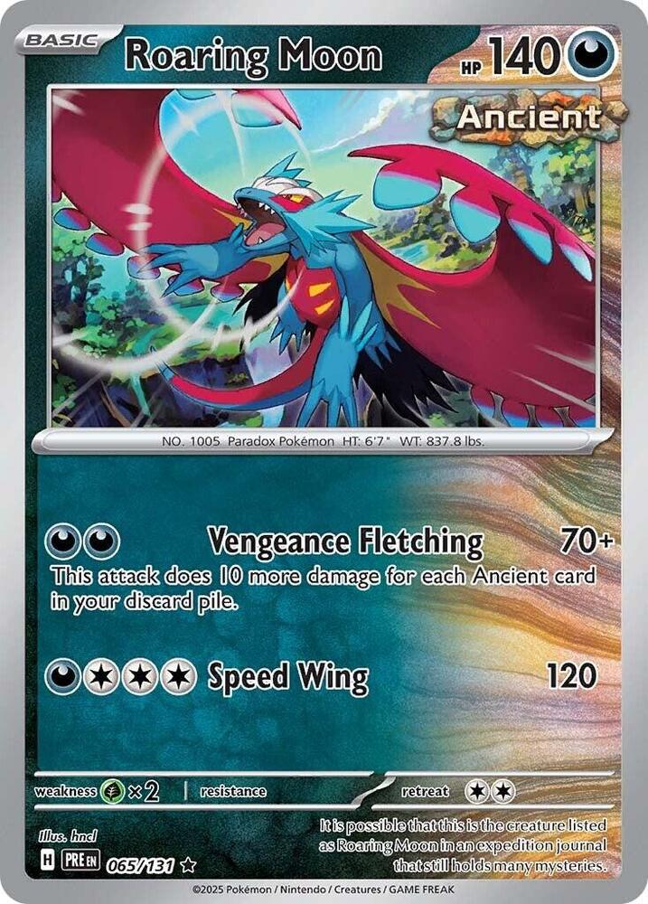 Roaring Moon 065/131 Rare SV: Prismatic Evolutions NM