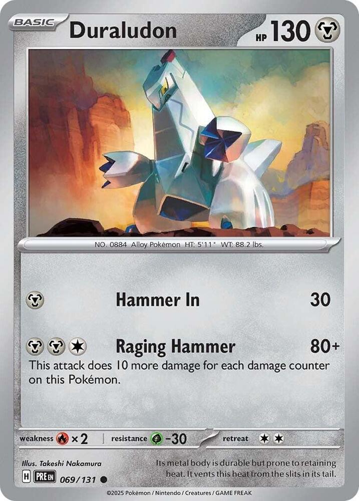 Duraludon 069/131 Common SV: Prismatic Evolutions NM