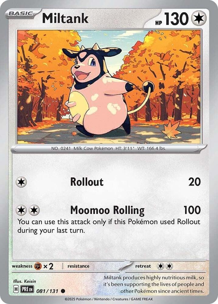 Miltank 081/131 Common SV: Prismatic Evolutions NM