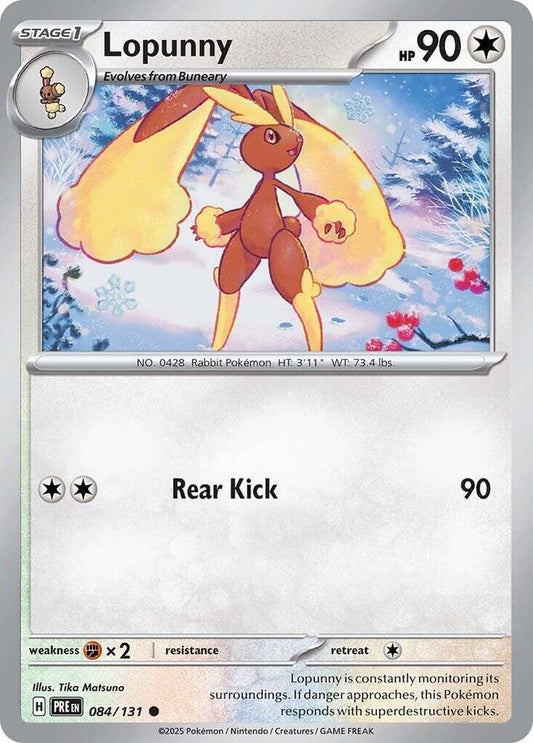 Lopunny 084/131 Common SV: Prismatic Evolutions NM