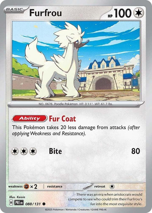 Furfrou 088/131 Common SV: Prismatic Evolutions NM