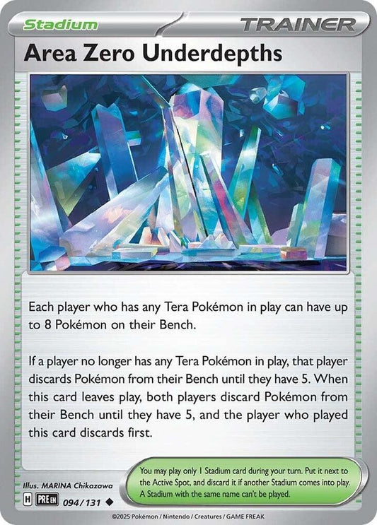 Area Zero Underdepths 094/131 Uncommon SV: Prismatic Evolutions NM