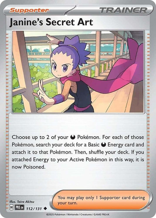 Janine's Secret Art 112/131 Uncommon SV: Prismatic Evolutions NM