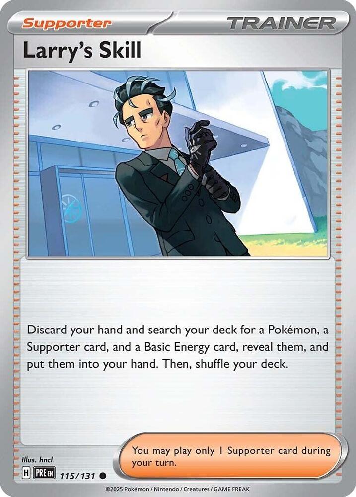 Larry's Skill 115/131 Common SV: Prismatic Evolutions NM