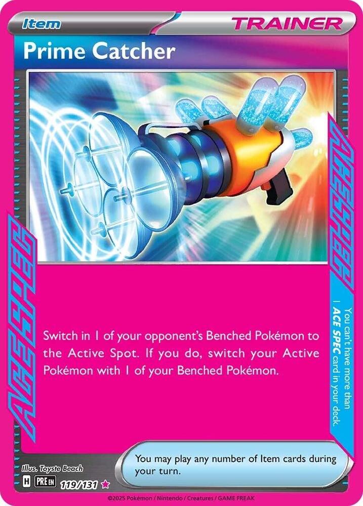 Prime Catcher 119/131 ACE SPEC Rare SV: Prismatic Evolutions NM